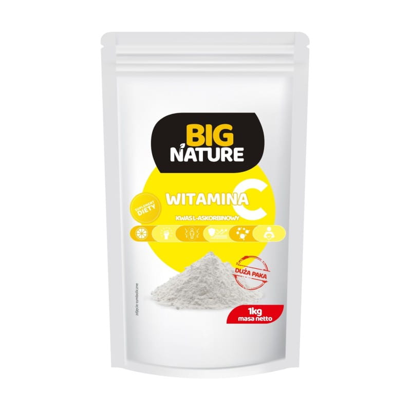 Big Nature Witamina C 1kg - Kwas L-Askorbinowy - Biotechsklep.pl