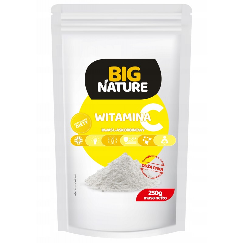 Big Nature Witamina C Kwas L-Askorbinowy 250g - Odporność i Energia