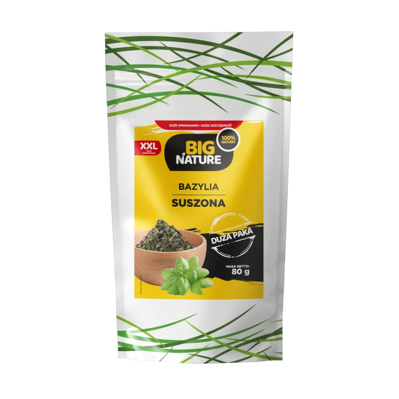 Big Nature Bazylia Suszona 80g - Sklep Biotechsklep.pl