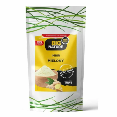 Big Nature Imbir Mielony 100g - Biotechsklep.pl