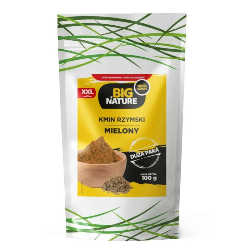 Big Nature Kmin Rzymski Mielony 100g - Przyprawa i Zdrowie