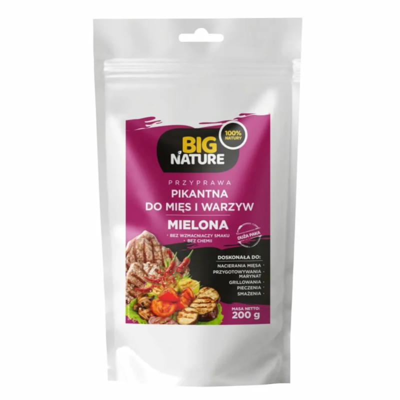 Big Nature Przyprawa Pikantna Bez Soli 200g - Biotechsklep.pl