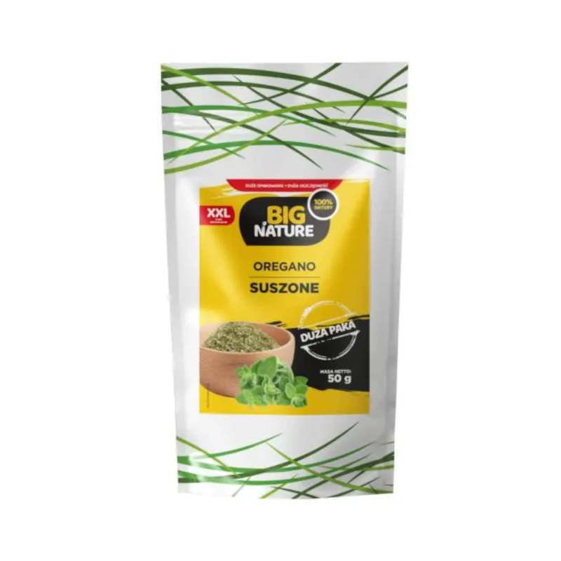 Big Nature Oregano Suszone 50g - Naturalny Smak i Aromat