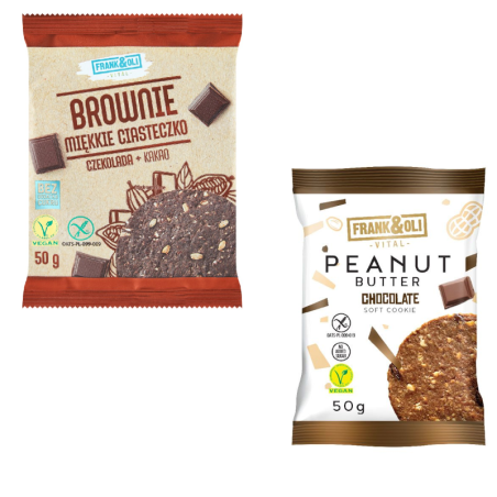 Frank&Oli Zestaw Ciastek 50g - Orzechy i Czekolada