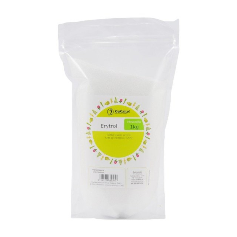 KruKam Erytrytol 1kg - Naturalny słodzik bez kalorii