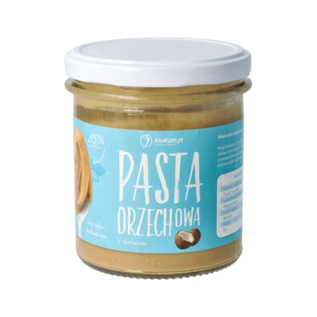 KruKam Pasta Orzechowa z Kokosem 300g - Zdrowa Przekąska