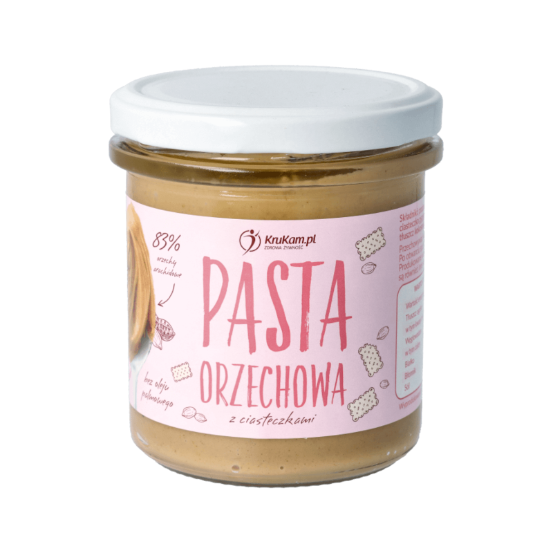 KruKam Orzechowa z Ciasteczkami 300g - Krem Dietetyczny