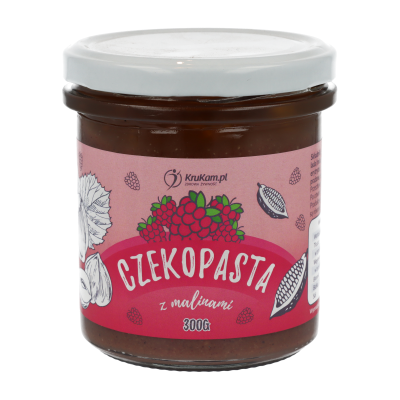 KruKam Czekopasta z Malinami 300g - Zdrowa Rozkosz!