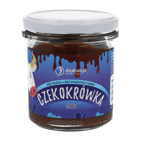 KruKam Słodka Czekokrówka 300g - Krem Czekoladowo-Karmelowy
