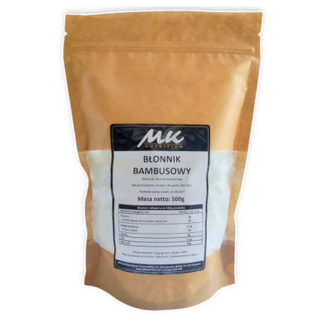 MK Nutrition Błonnik Bambusowy 500g - Niskowęglowodanowy Błonnik