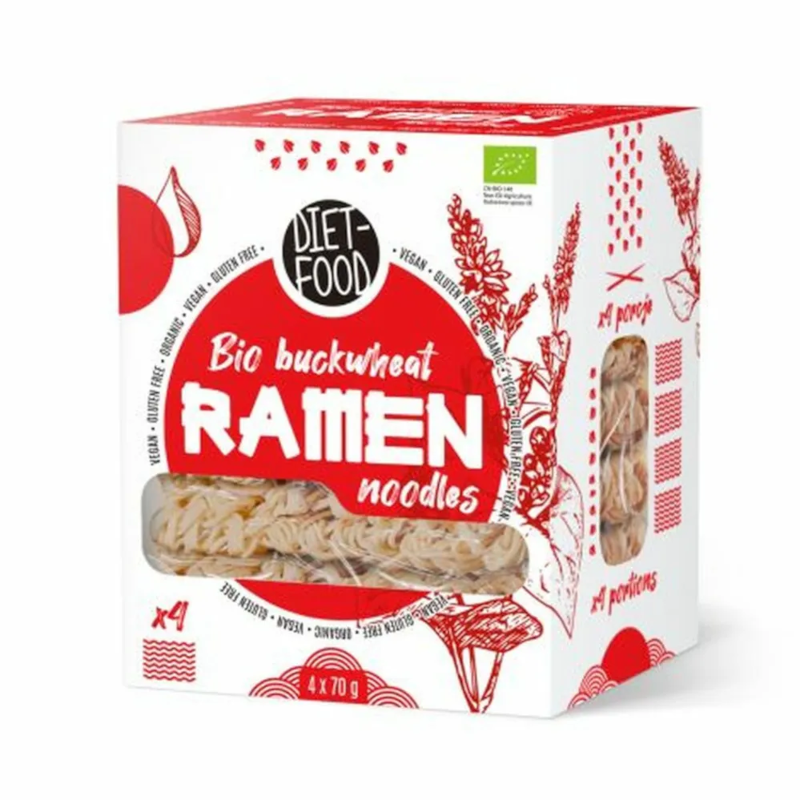 Diet-Food Makaron Gryczany Soba Bio 280g - Zdrowy Makaron Bez Glutenu