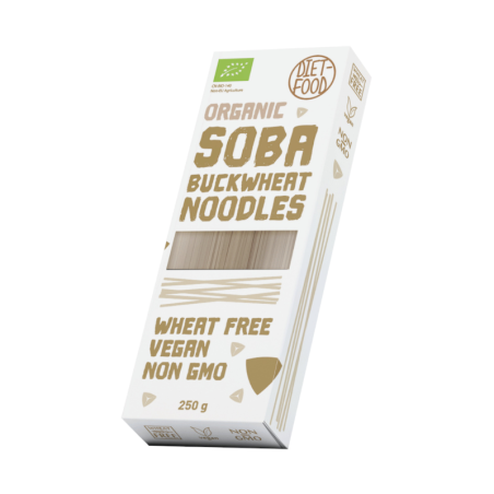 Diet-Food Makaron Gryczany Soba Bio 250g - Bezglutenowy i Zdrowy