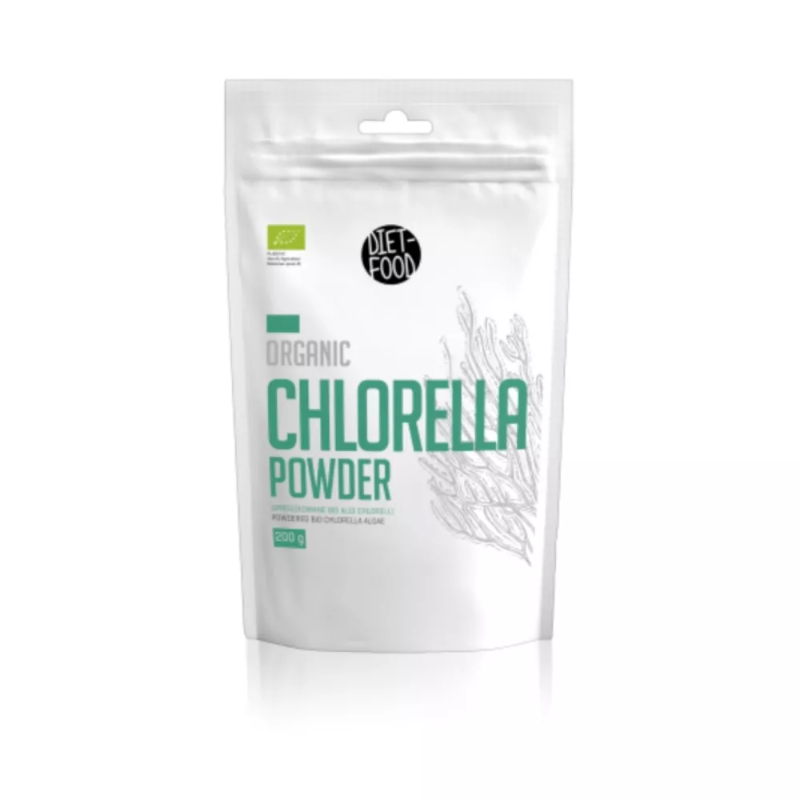 Diet-Food Chlorella Proszek Bio 200g - Naturalne wsparcie zdrowia