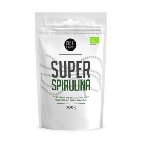 Diet-Food Spirulina Proszek Bio 200g - Antyoksydanty i Detox