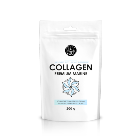Diet-Food Kolagen Rybny Premium Instant 200g - Skóra, Włosy, Paznokcie
