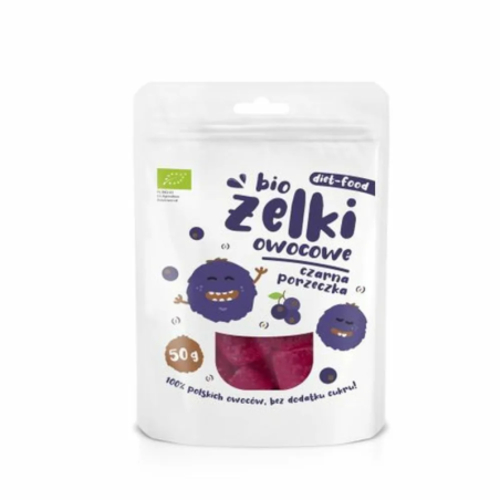 Diet-Food Żelki Czarna Porzeczka Bio 50g - Zdrowa Przekąska