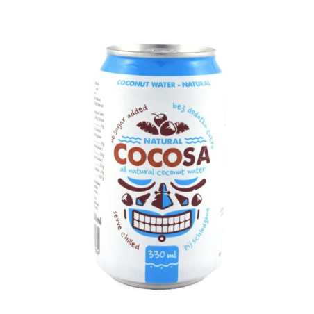 Diet-Food Cocosa Gaz Woda Kokosowa 330ml - Orzeźwiający napój elektrolitowy