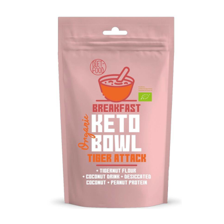 Diet-Food Keto Tiger Attack Bowl Bio 200g - Zdrowe śniadanie keto