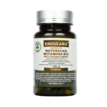 Singularis Witamina B12 + Bioperyna 990mg 60kaps - Energia i Wsparcie Nerwów