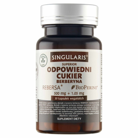 Singularis Berberyna 30 kaps - wsparcie poziomu cukru