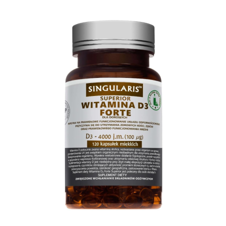 Singularis Witamina D3 Forte 4000UI 120 kaps – Suplement na odporność