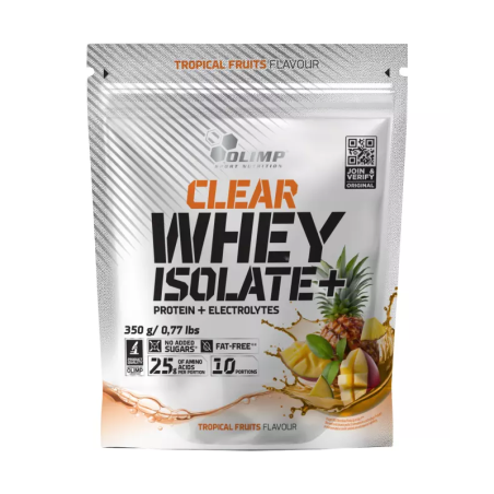 Olimp Clear Whey Isolate+ 350g - Izolat Białka WPI z Elektrolitami