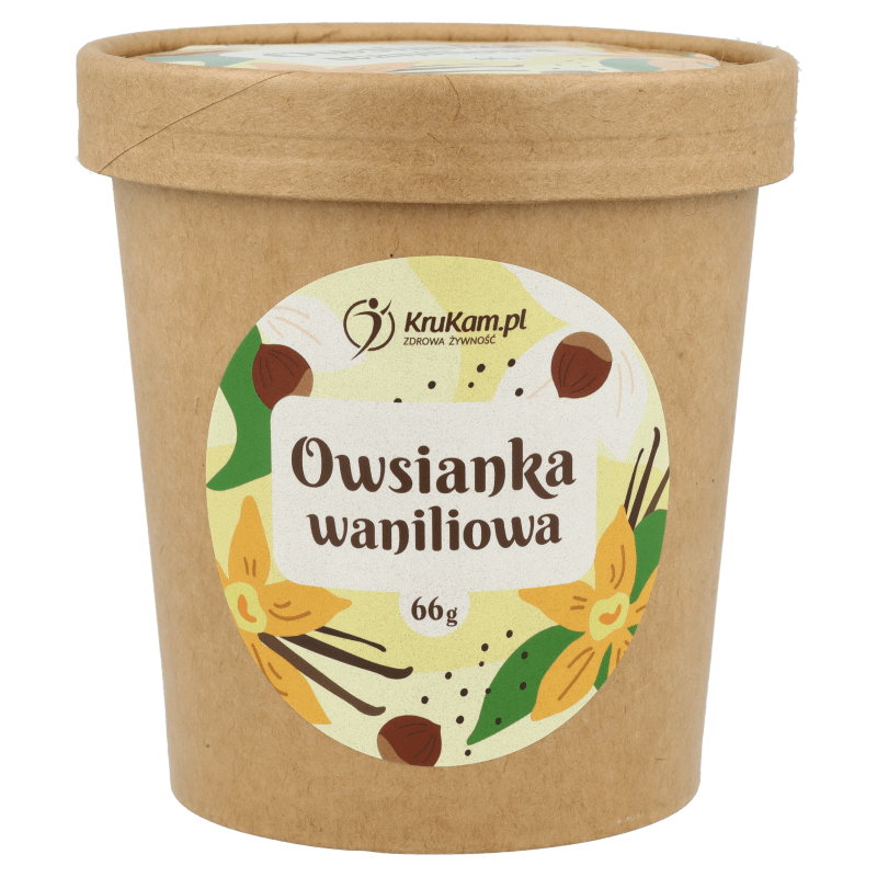 KruKam Owsianka Waniliowa 66g - Zdrowe śniadanie pełne energii
