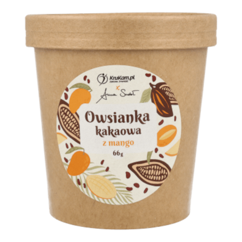 KruKam Owsianka Kakaowa z Mango - Zdrowe Śniadanie 66g