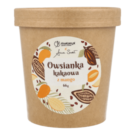 KruKam Owsianka Kakaowa z Mango - Zdrowe Śniadanie 66g