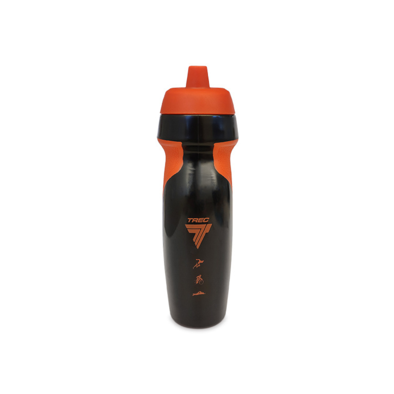 TREC Endurance Bidon 600ml Black/Orange - Biotechsklep.pl