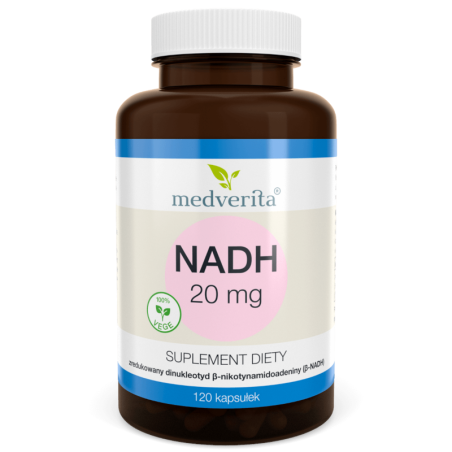 Medverita NADH 20mg 120 kaps - Energia i Koncentracja