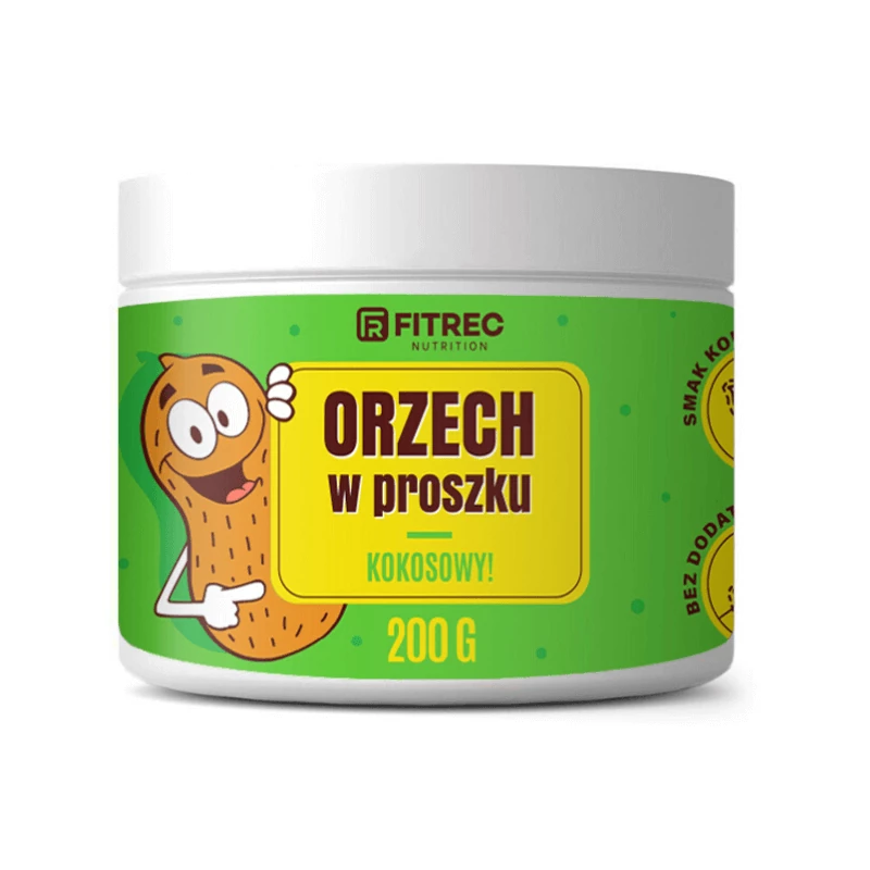 FITREC Orzech Kokosowy w Proszku 200g - Zdrowa Żywność