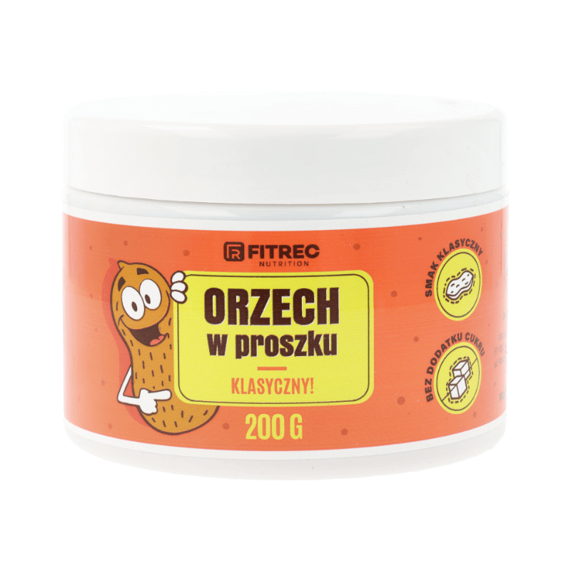 FITREC Orzech w Proszku Klasyczny 200g - Zdrowe Źródło Energii