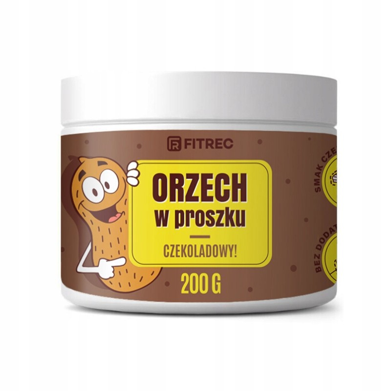 FITREC Orzech w Proszku Czekoladowy 200g - Zdrowy dodatek do diety