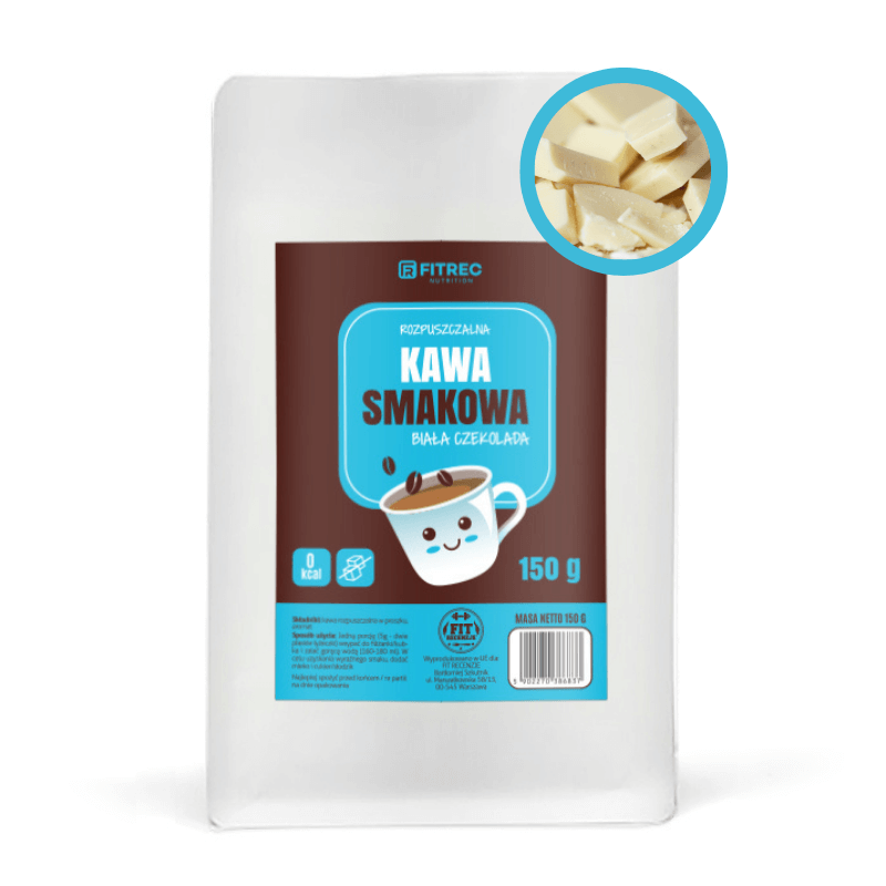 FITREC Kawa Smakowa Ciastko z Karmelem 150g - Zdrowa Kawa Bez Cukru