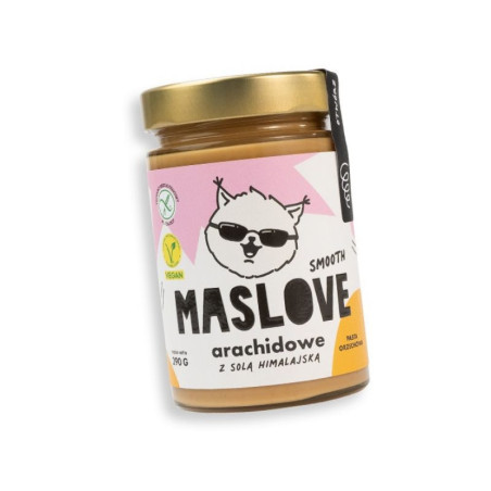 Maslove Masło Arachidowe z Solą Himalajską 290g - Zdrowa Żywność