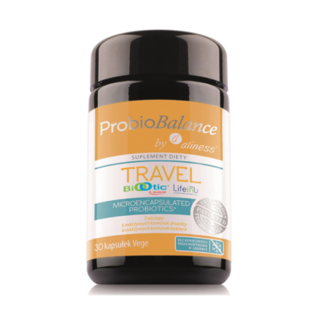 Aliness ProbioBALANCE Travel 30vcaps - Probiotyk dla Podróżujących
