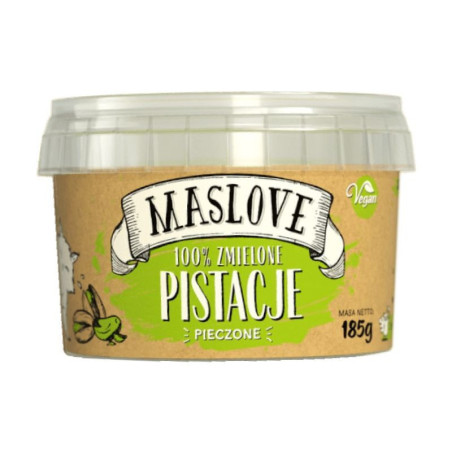 Maslove Masło Pistacjowe Classic 185g - 100% Pistacje