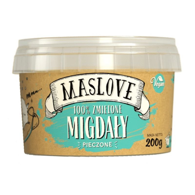 Maslove Masło Migdałowe 200g - Zdrowa Żywność