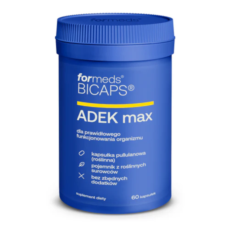Formeds Bicaps ADEK Max - Witaminy A, D, E, K - 60 kaps