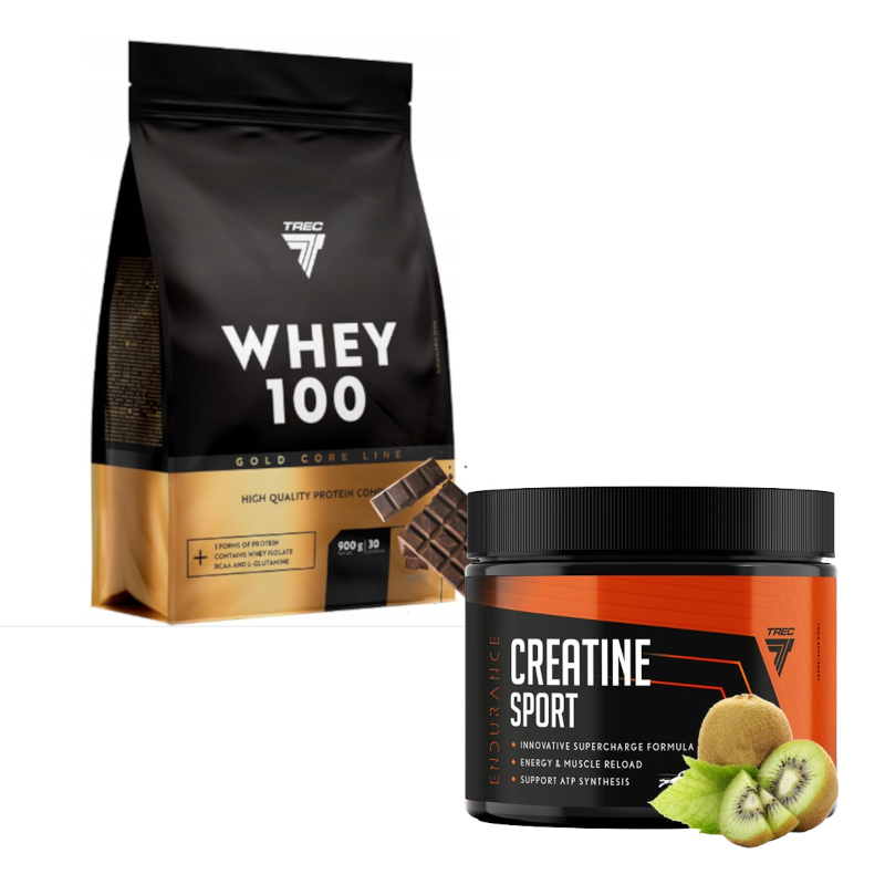 Trec Nutrition Pokochaj Pompę Gold Core Line Whey 100 + Creatine Sport
