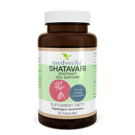 Medverita Shatavari 500 mg - naturalne wsparcie dla kobiet