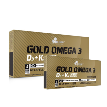 Olimp Gold Omega 3 D3+K2 Sport 2x60kaps - wsparcie serca i kości