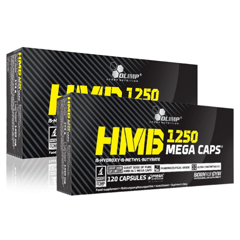 Olimp HMB 1250 - 2x120 kapsułek - Suplement na masę i regenerację