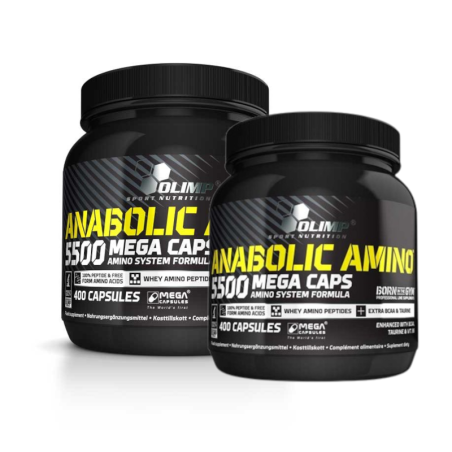 Olimp Anabolic Amino 5500 - 2x400 kaps - Aminokwasy BCAA, EAA i inne