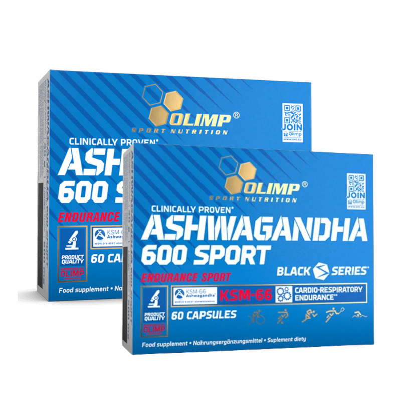 Olimp Ashwagandha 600 Sport 2x60kaps - Adaptogen na stres
