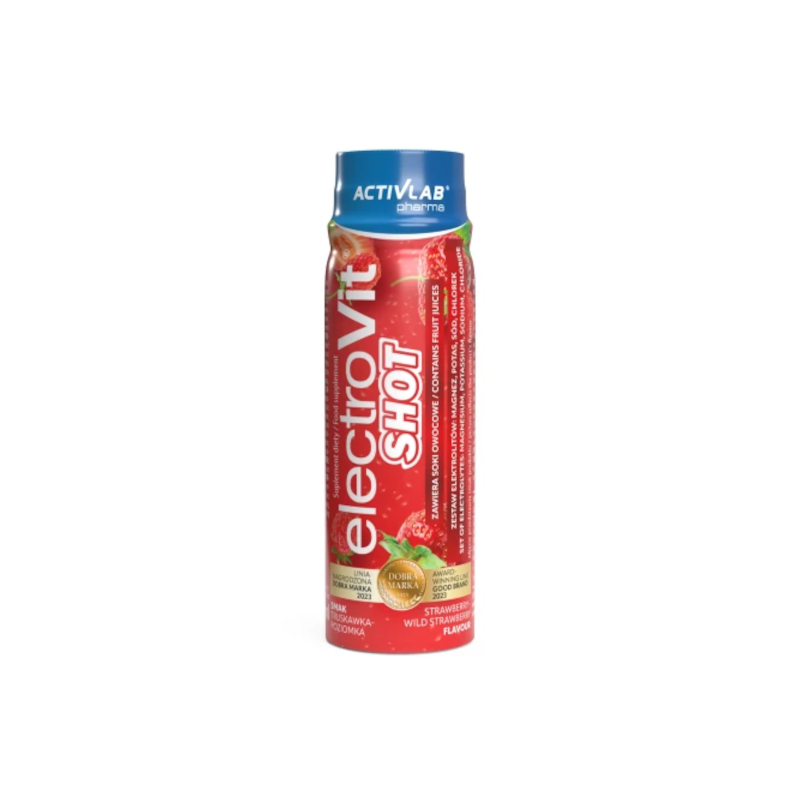 ActivLab ElectroVit SHOT Truskawka Poziomka 80ml - Elektrolity w płynie