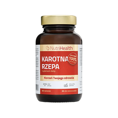 NutriTab Elite Karotna Rzepa 60tab - Wsparcie Włosów, Skóry, Paznokci