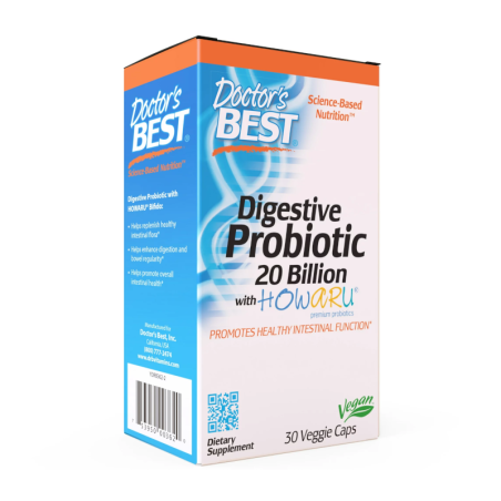 Doctor's Best Digestive Probiotic 20 mld CFU 30 kaps. - Probiotyki na trawienie