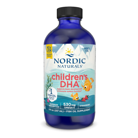 Nordic Naturals Children's DHA Truskawkowy 237ml - Omega-3 dla dzieci